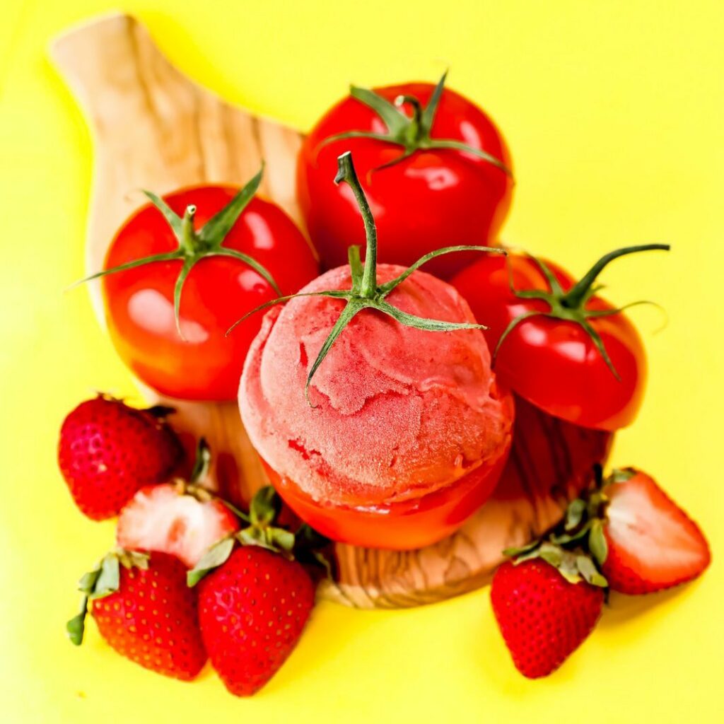 Bread and Butterfly Free Cone Day - Tomato Strawberry