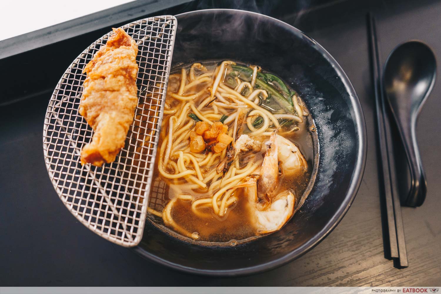 King Prawn Noodle Soup With Prawn Paste Spare Ribs