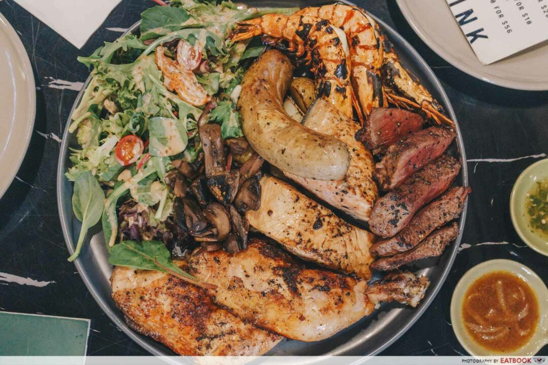 Homeground Grill & Bar Review CharcoalGrilled Steaks And Salmon At