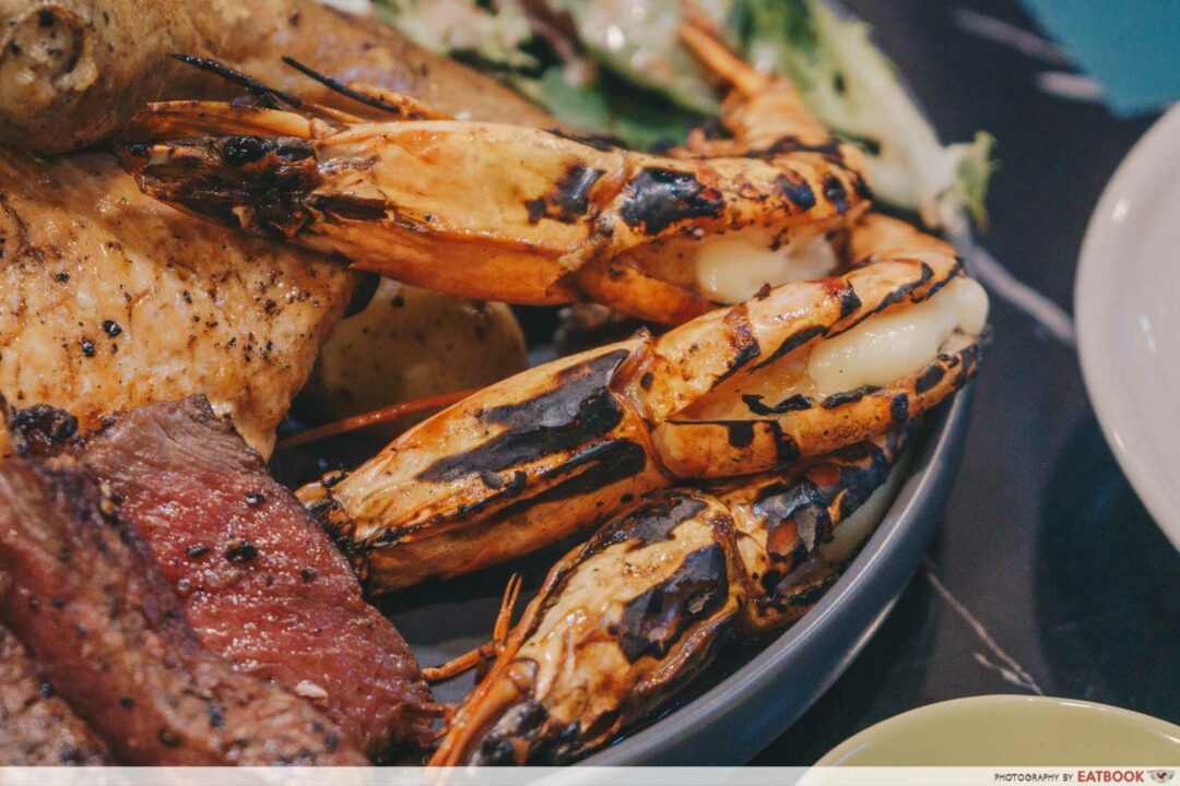 Homeground Grill & Bar Review CharcoalGrilled Steaks And Salmon At