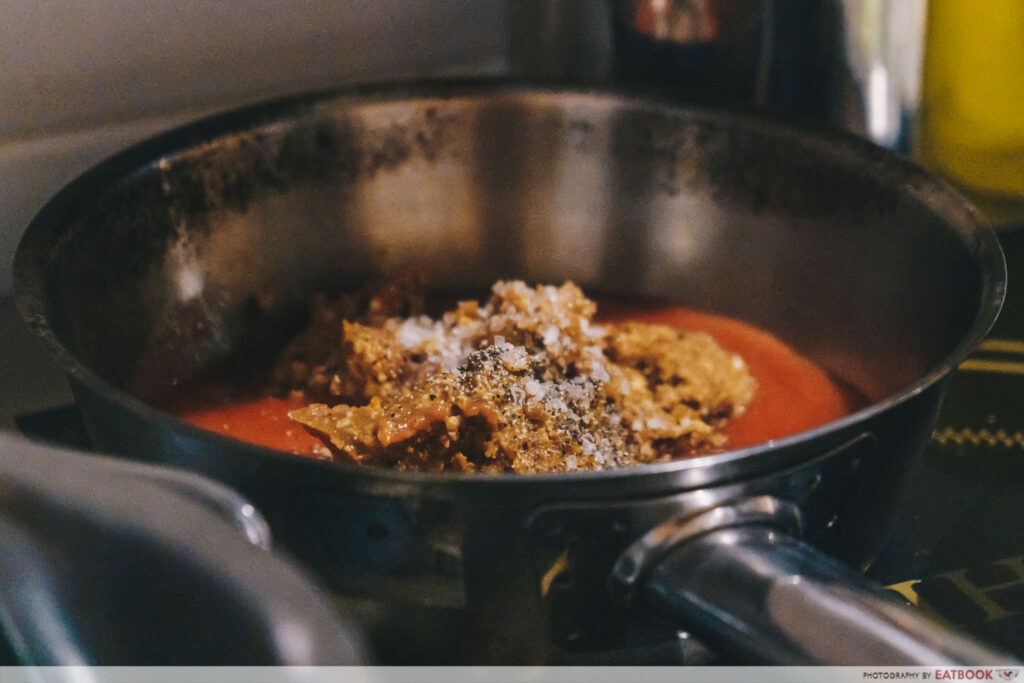 Italian Osteria X ragu pasta cooking
