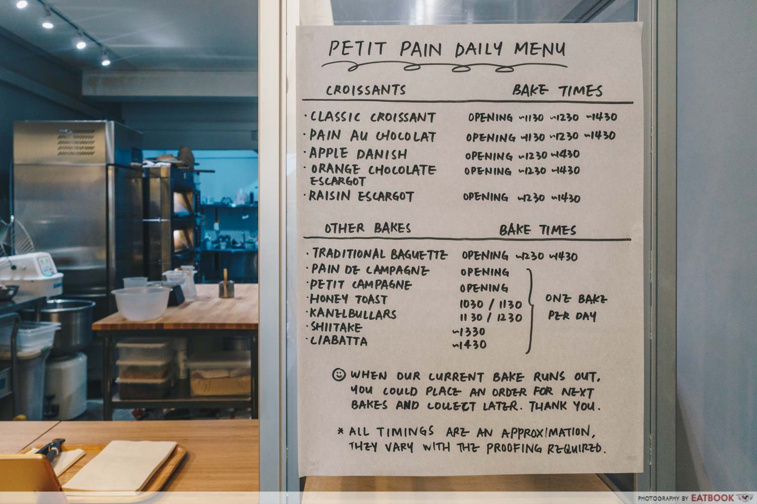 Petit Pain - Daily Menu