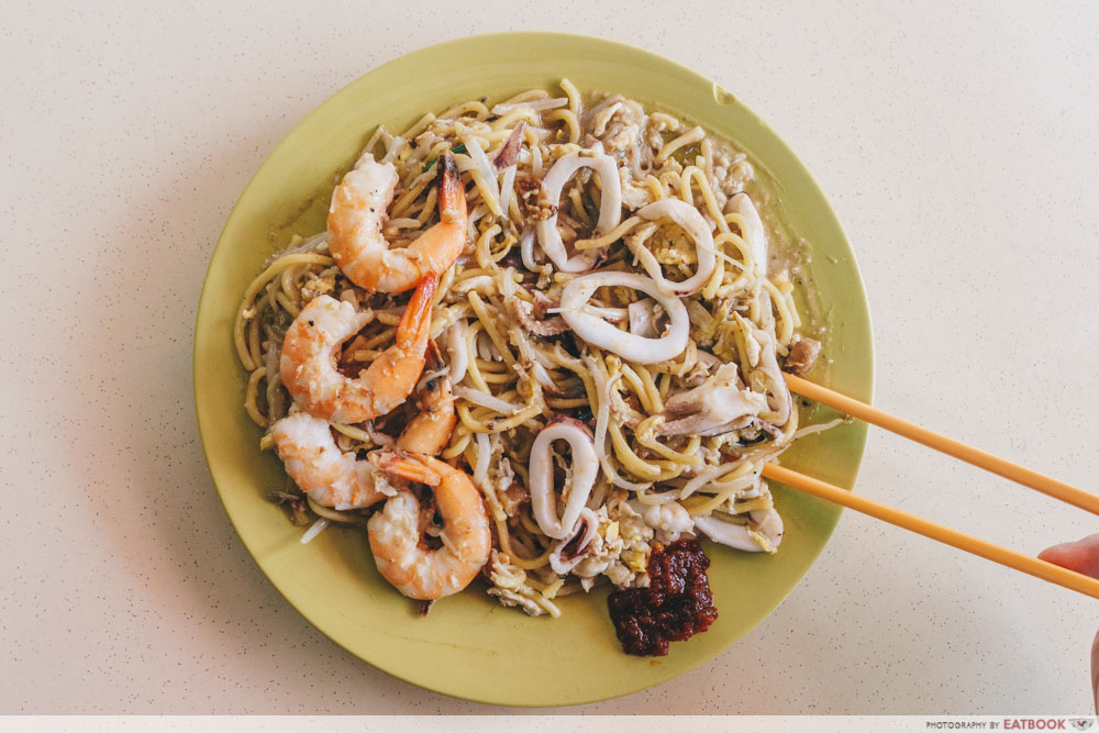 Swee Guan Hokkien Mee flatlay