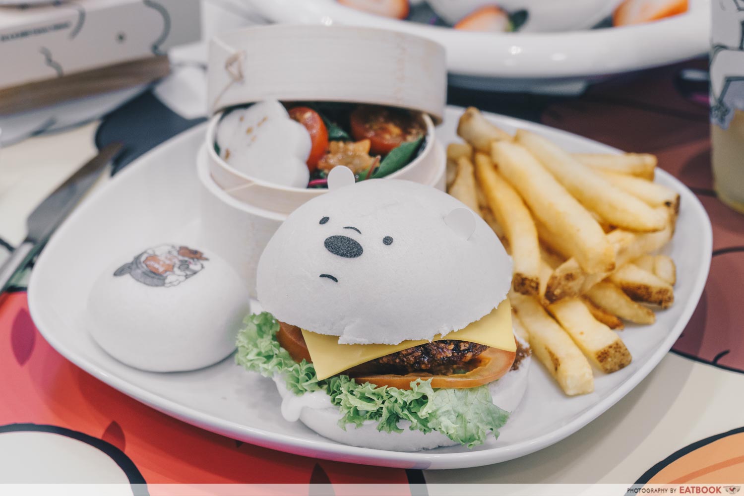 We Bare Bears Cafe - Ice Bear Terrific Teriyaki Chicken Katsu Burger