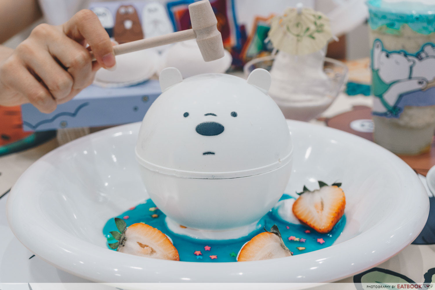 We Bare Bears Cafe - Knock knock Ice Bear Chocolate Ball