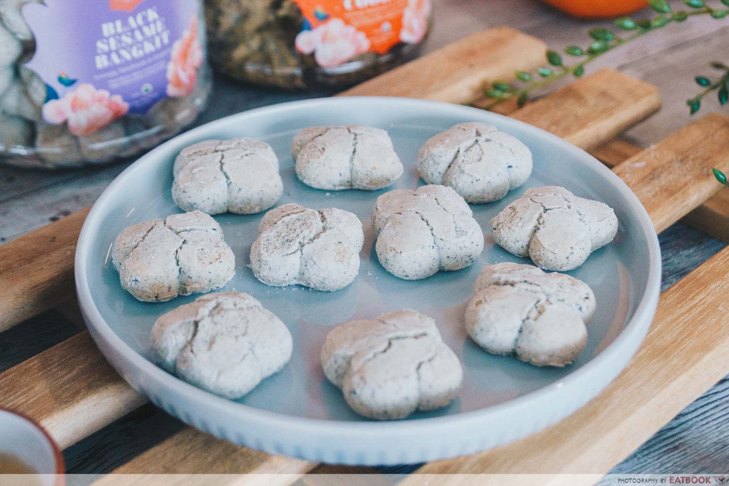 Black Sesame Kueh Bangkit