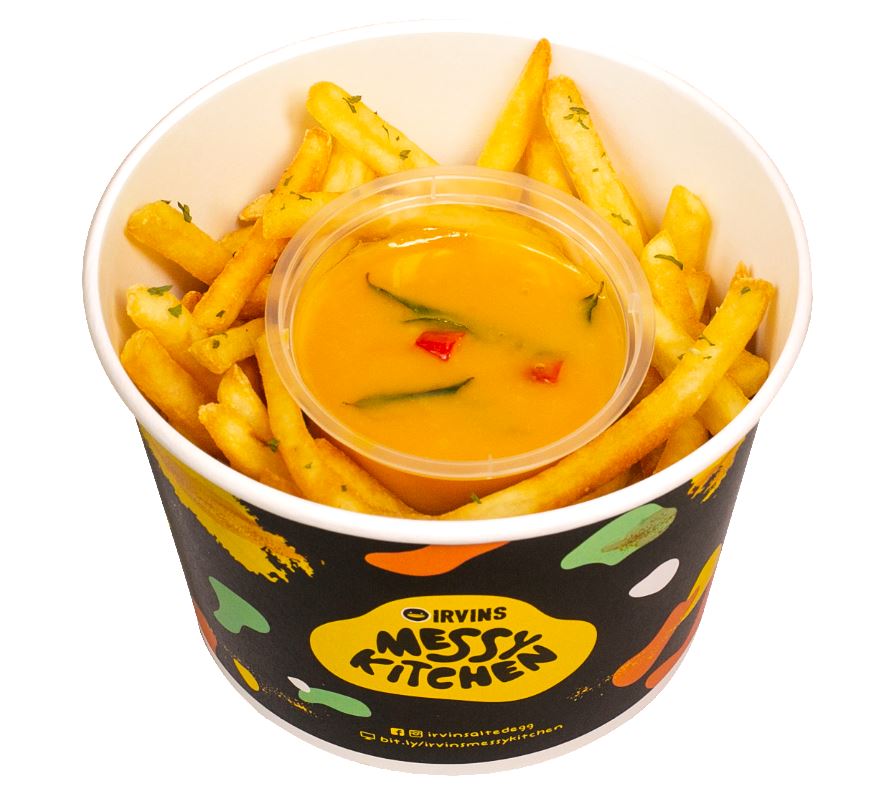 A tub of fries