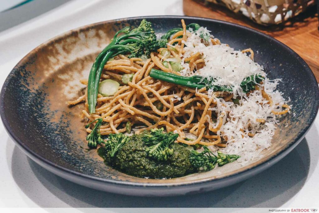 Tiong Bahru Bakery Diner Miso Whole Wheat Spaghetti with Broccolini 1