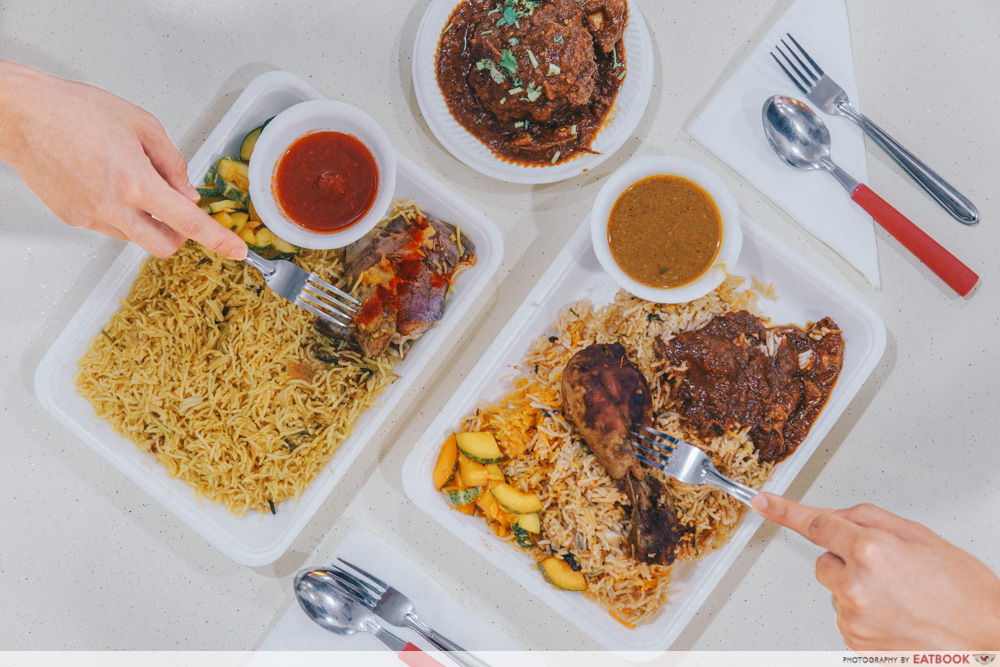 Nawab's Briyani Flatlay