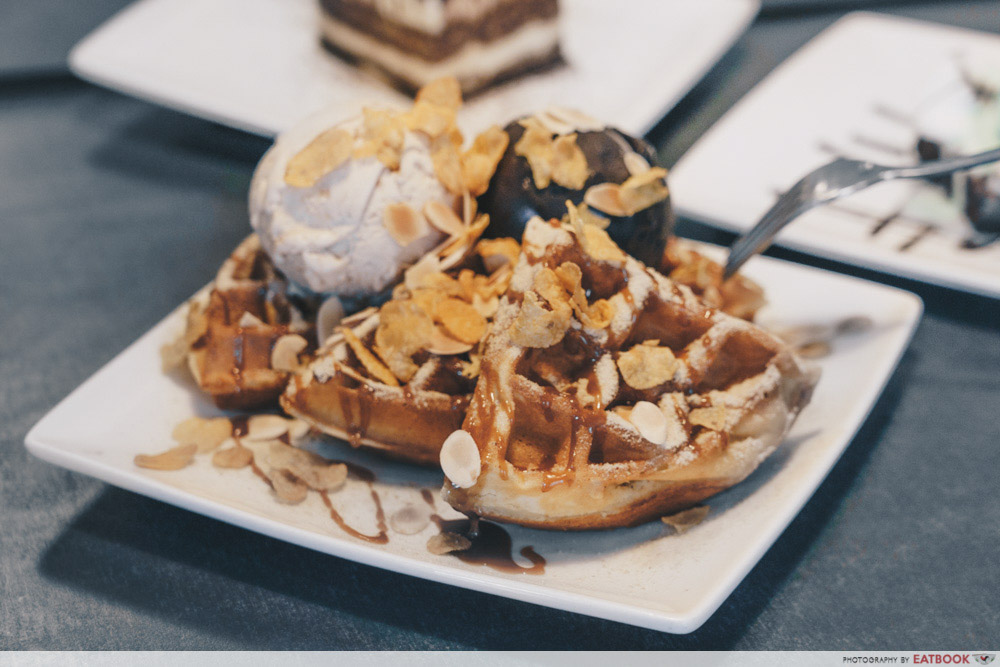 Three's A Crowd - Horlicks Waffle with Ice Cream