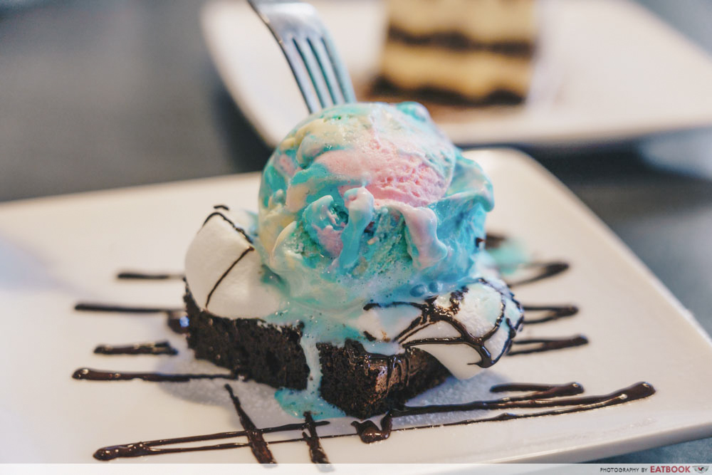 Three's A Crowd - S'mores Brownie with Ice Cream