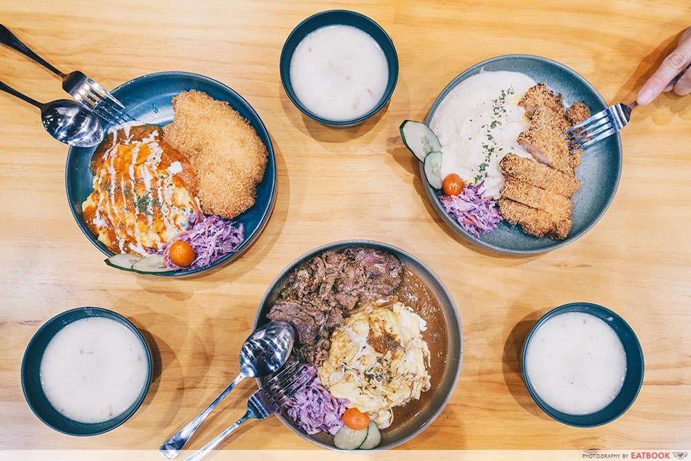 Canteen Bistro Review Beef And Fried Chicken Omurice Lunch Sets From