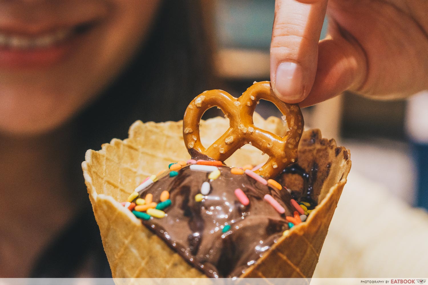 Carmen's Best - Cone with sprinkles close up 2