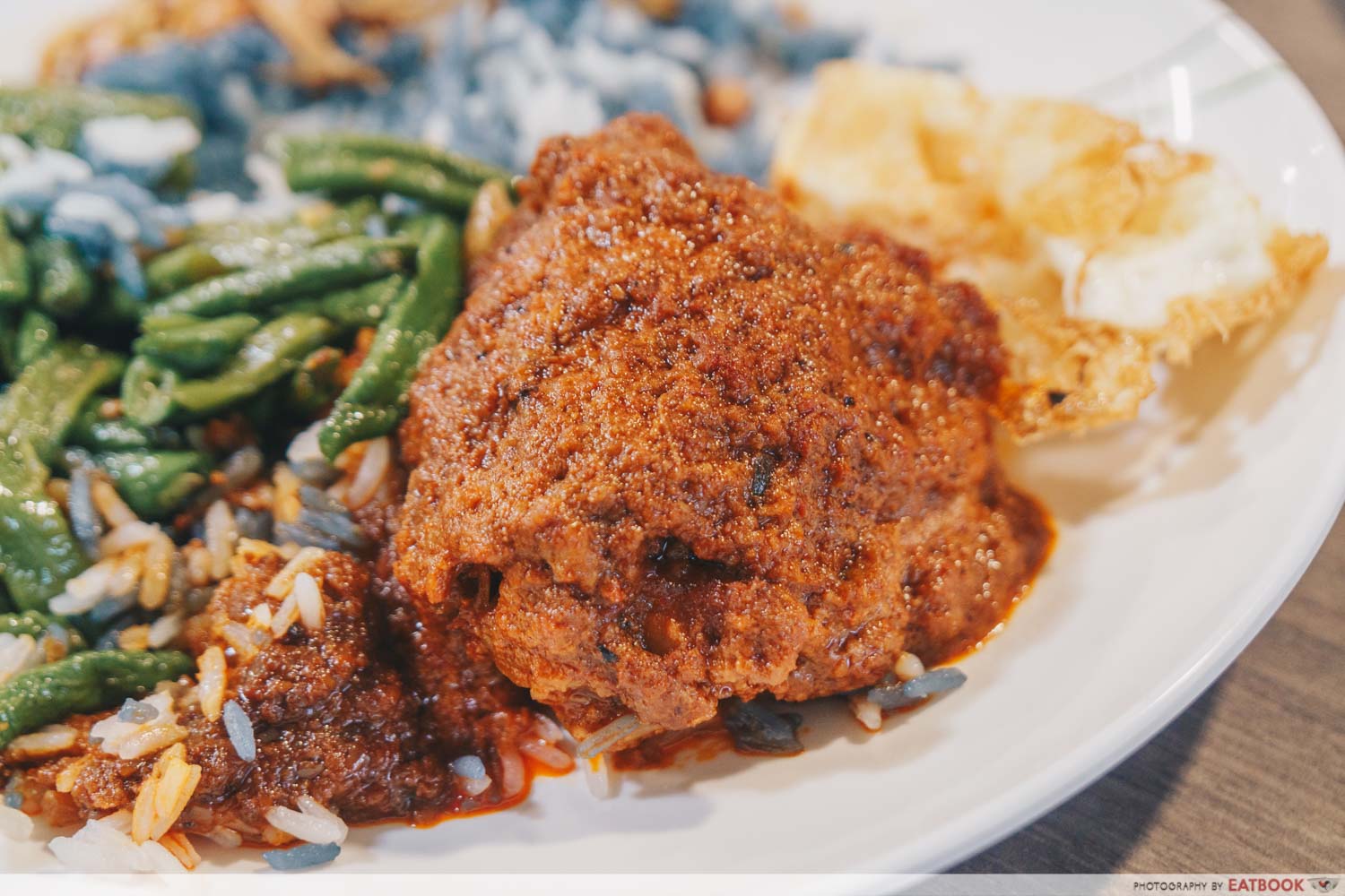 Emmanuel Peranakan Cuisine - Chicken rendang closeup