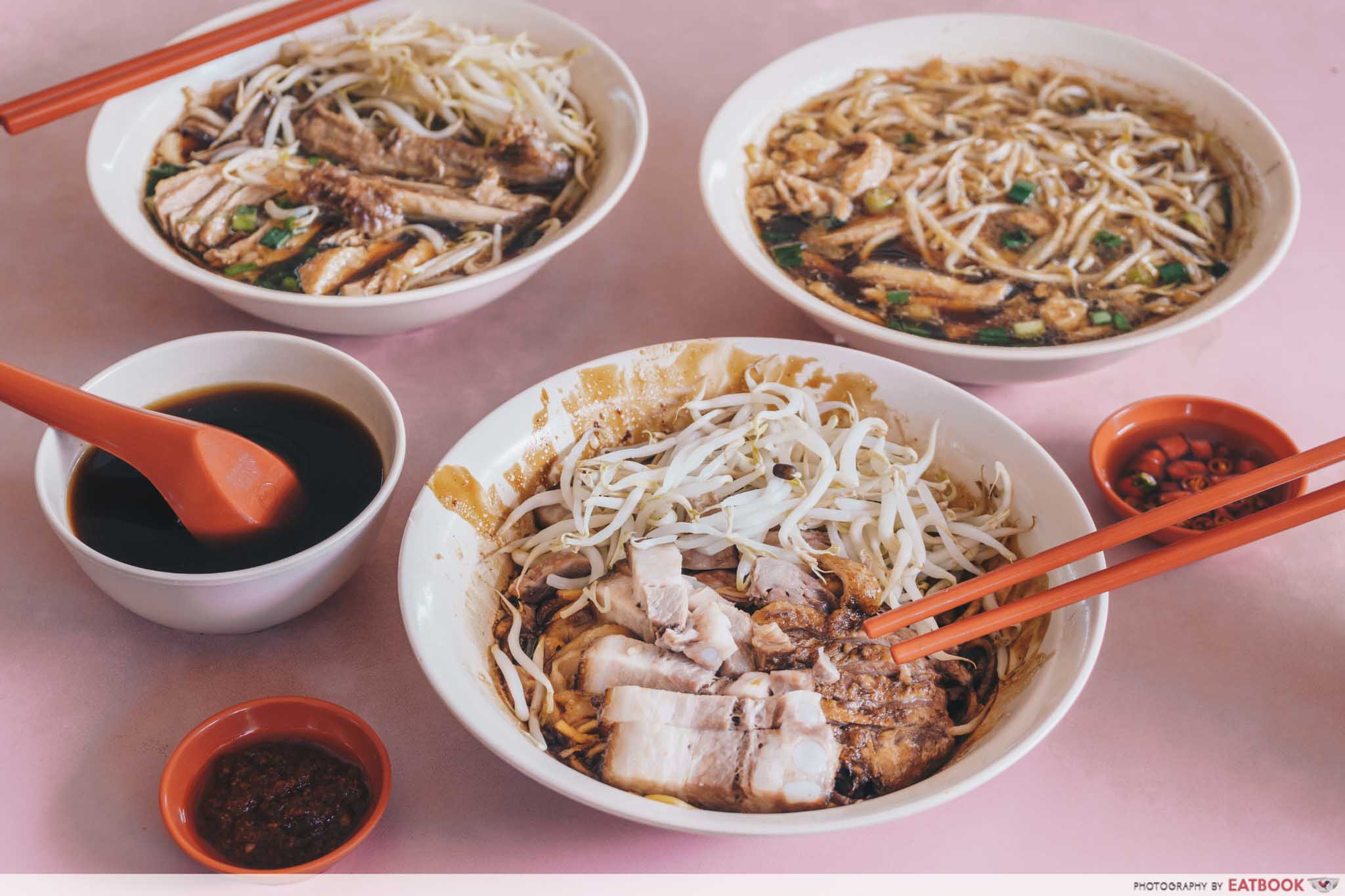 Heng Huat - Closeup shot of all noodles