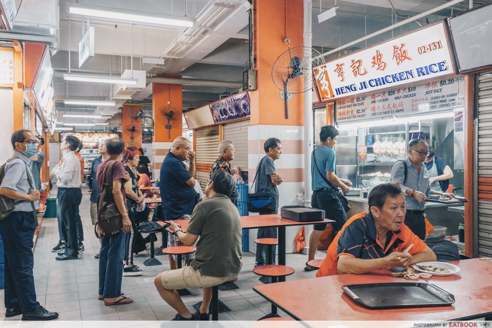 Heng Ji Chicken Rice - Shot of Long Queue