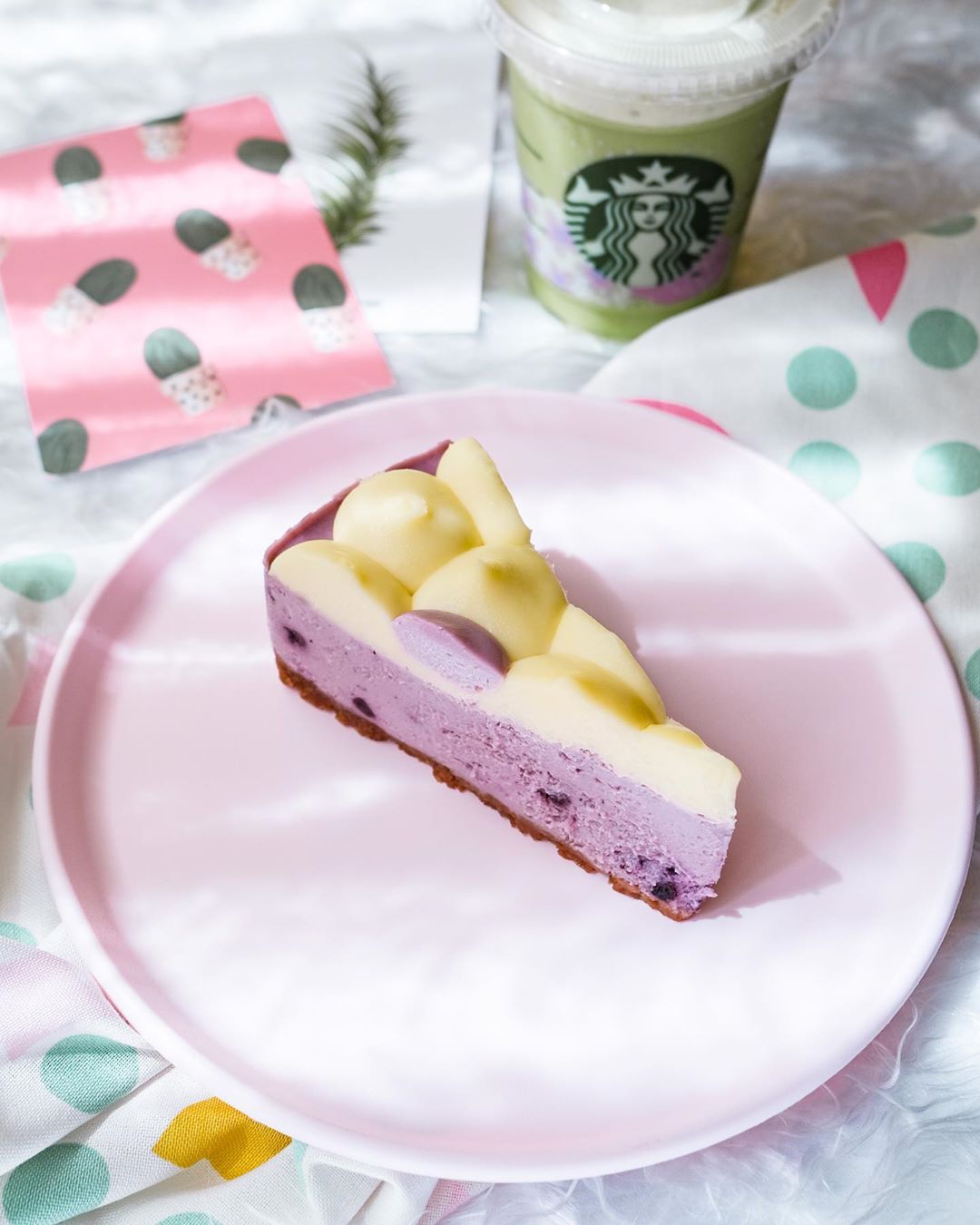 Starbucks Peach Blossom - Blueberry Cheesecake