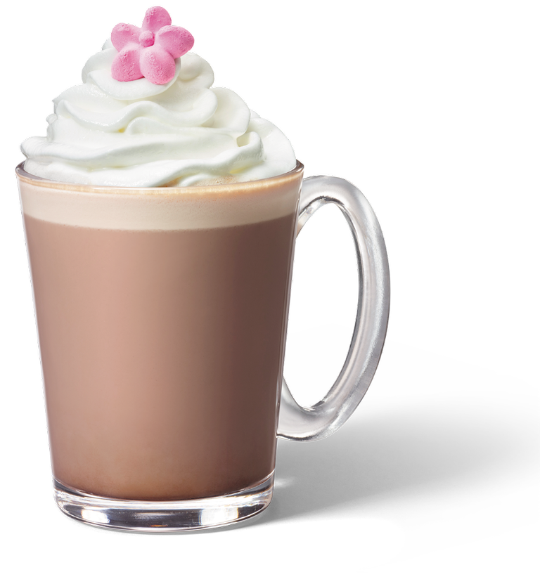Starbucks Peach Blossom - Peach Blossom Chocolate Black Tea Latte
