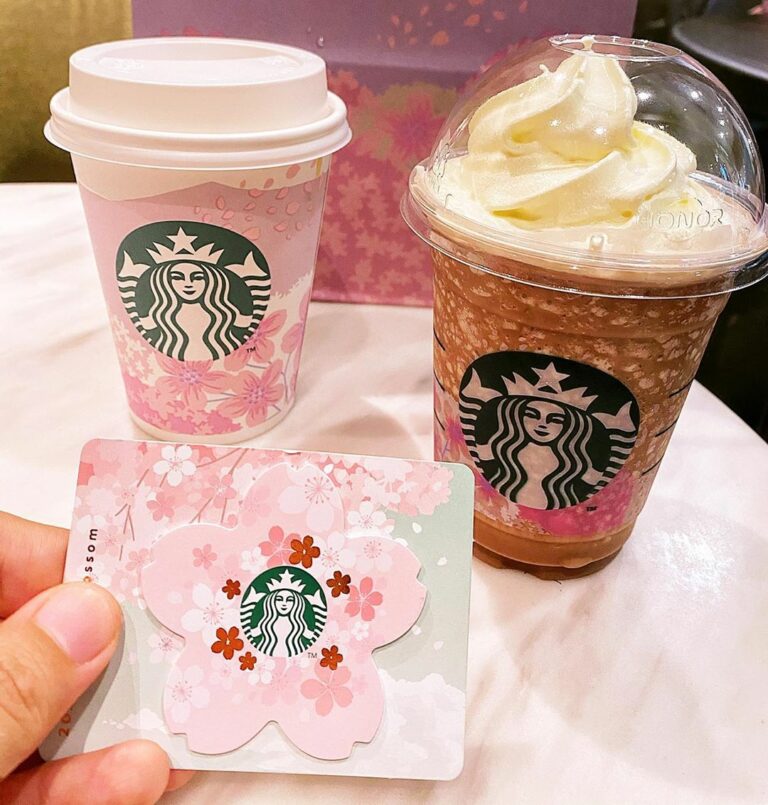 Starbucks Singapore Has New Peach Blossom Drinks, Cakes And Merchandise