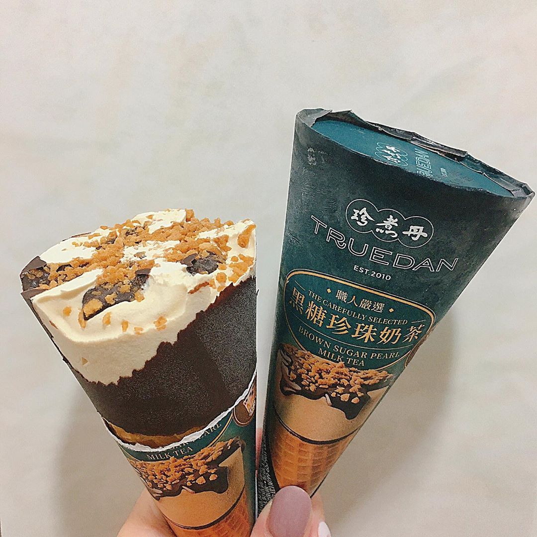 Truedan boba ice cream cones opened