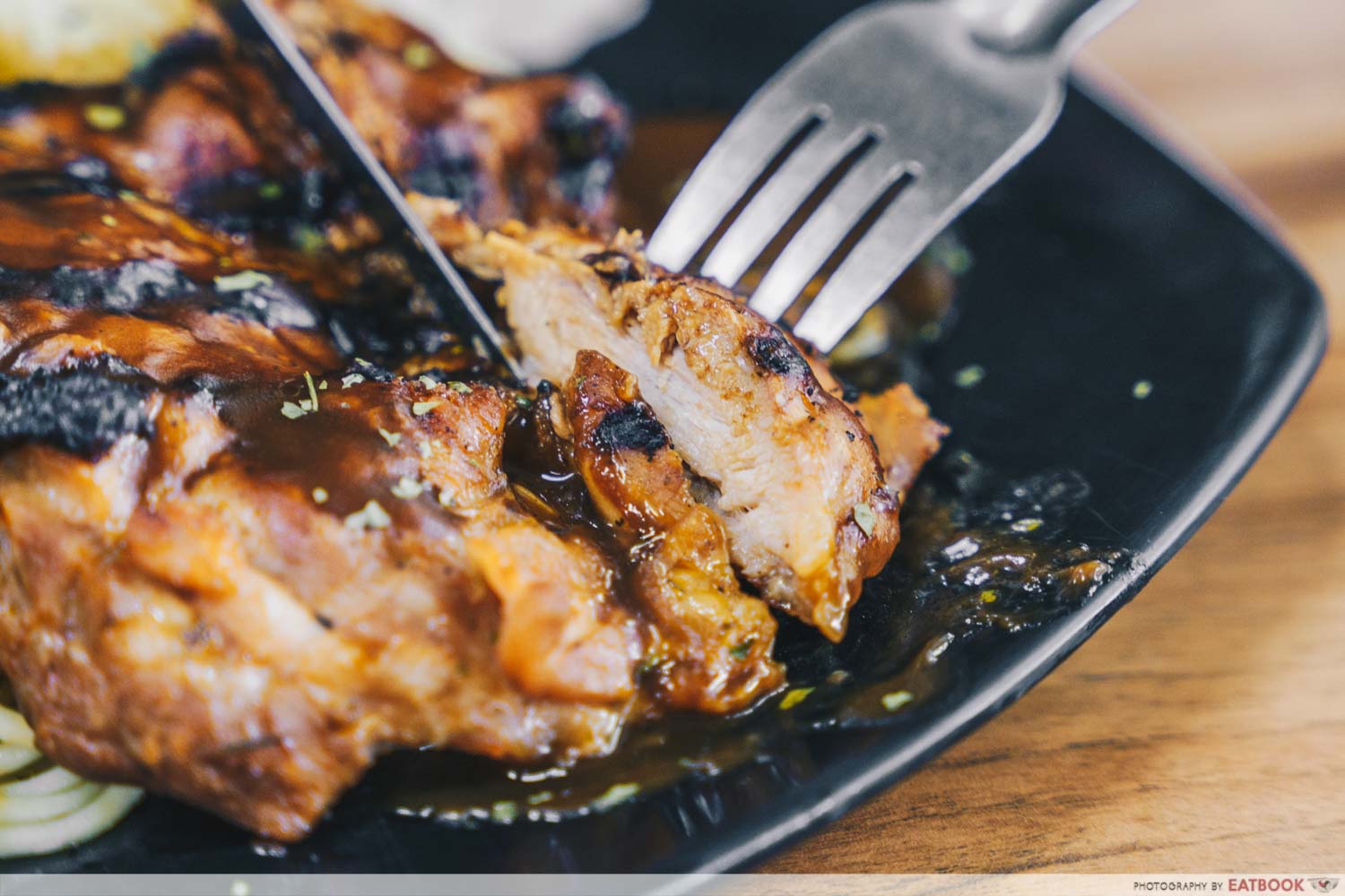 Abang Gemuk - Chicken chop close up