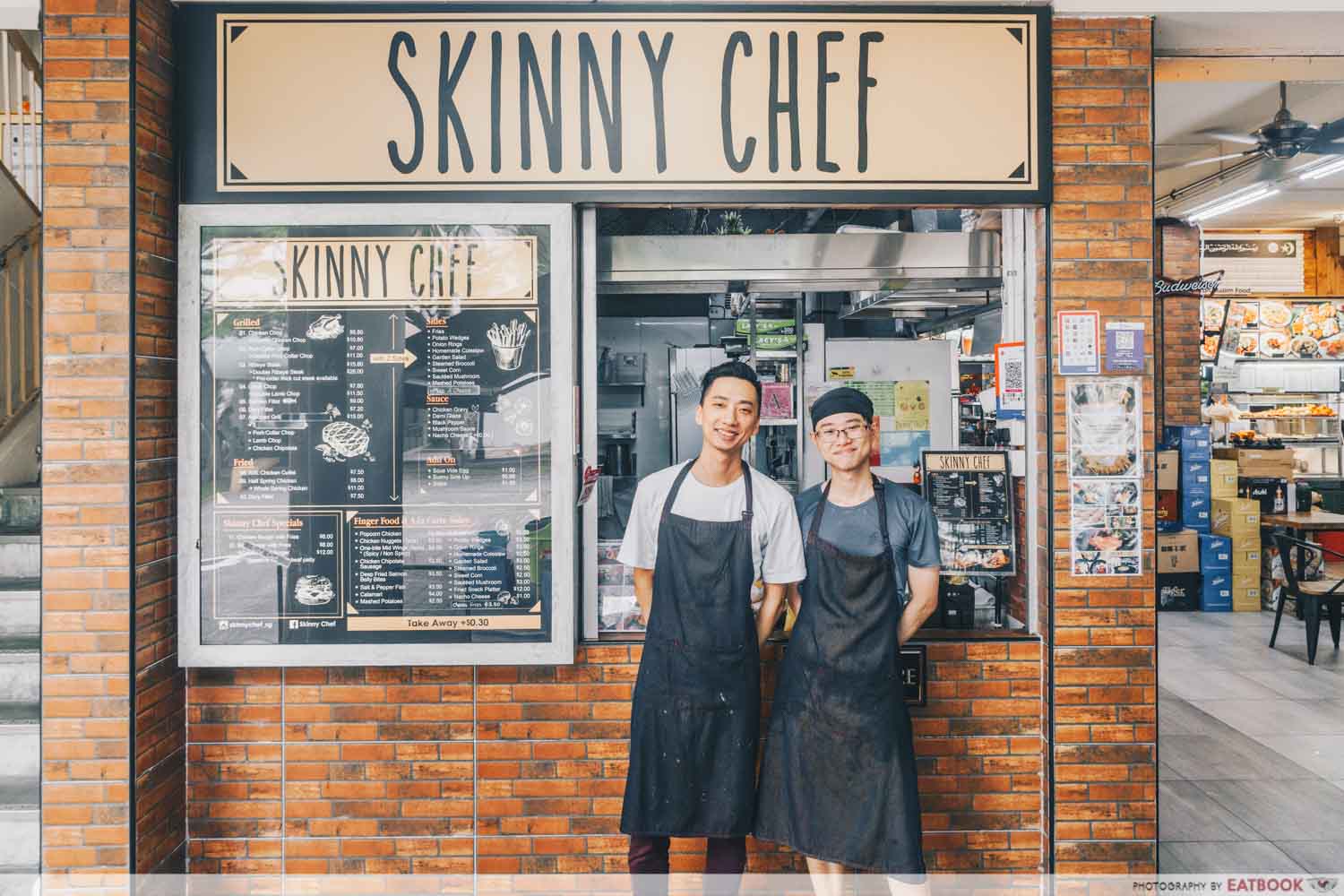 Skinny Chef - Storefront with owners