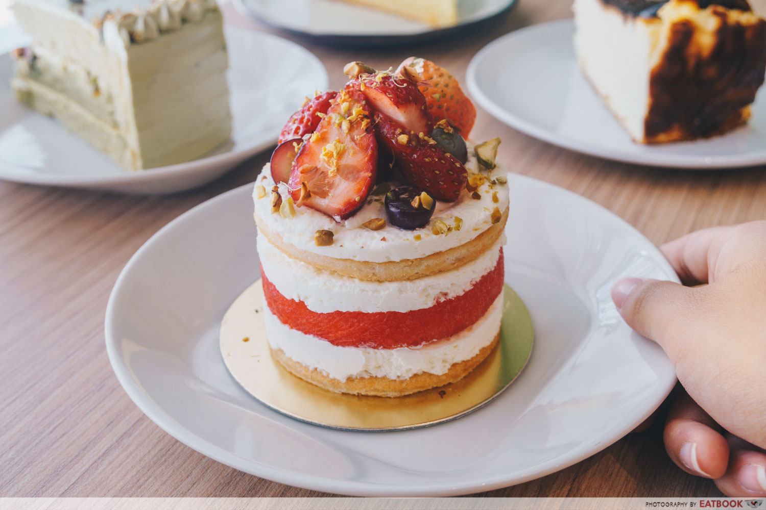 The Twisted Trio - Watermelon Rose Cake