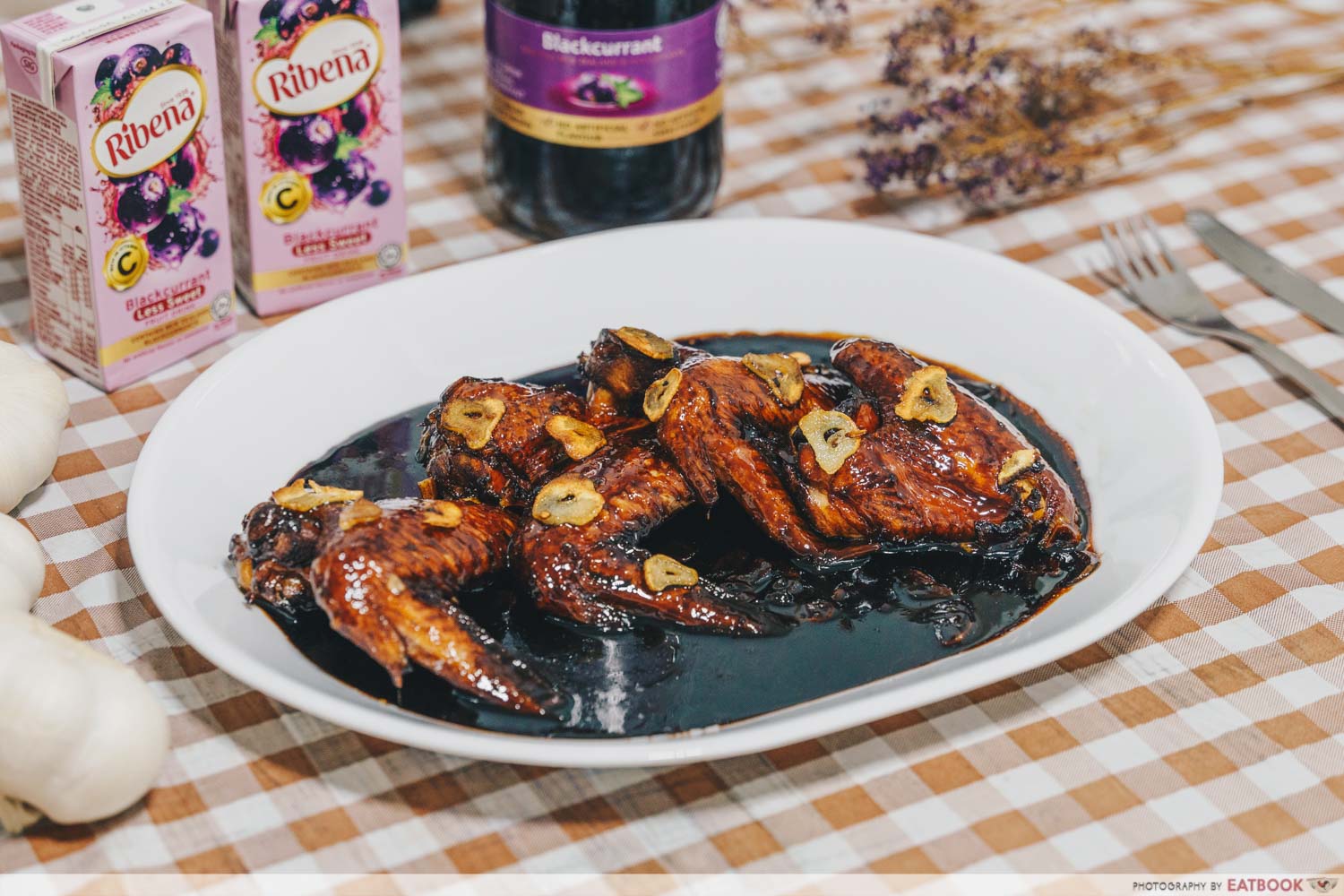 Ribena Recipes -berry chicken wings