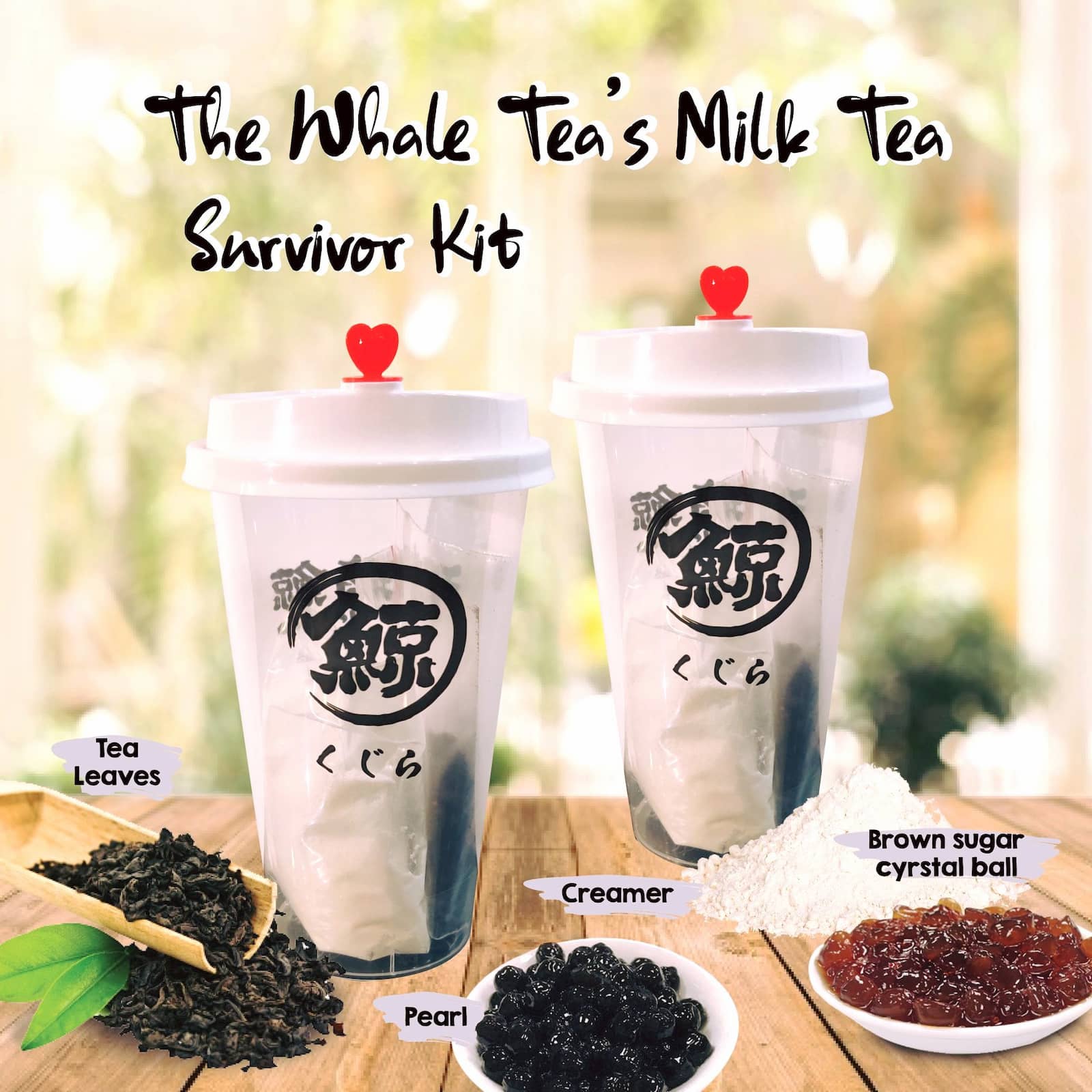 The Whale Tea DIY Bubble Tea Kits - Survival Kit