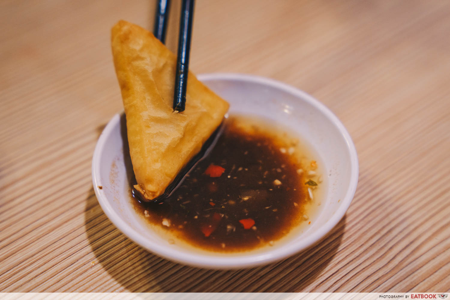 Inle Myanmar Restaurant - Tofu fritters dipped in chilli