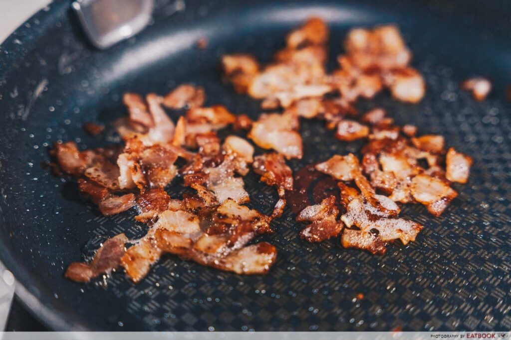 One-Pan Sriracha Pasta bacon