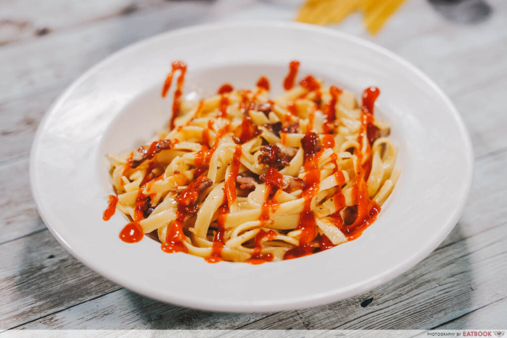 One-Pan Sriracha Pasta final product