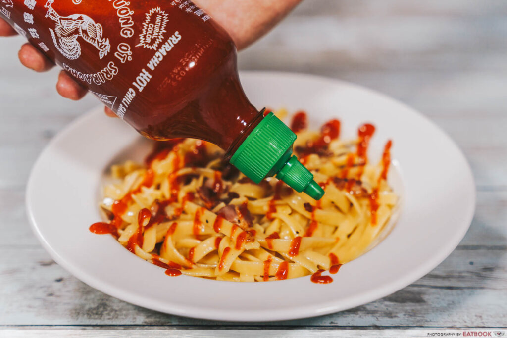 One-Pan Sriracha Pasta sauce sirracha