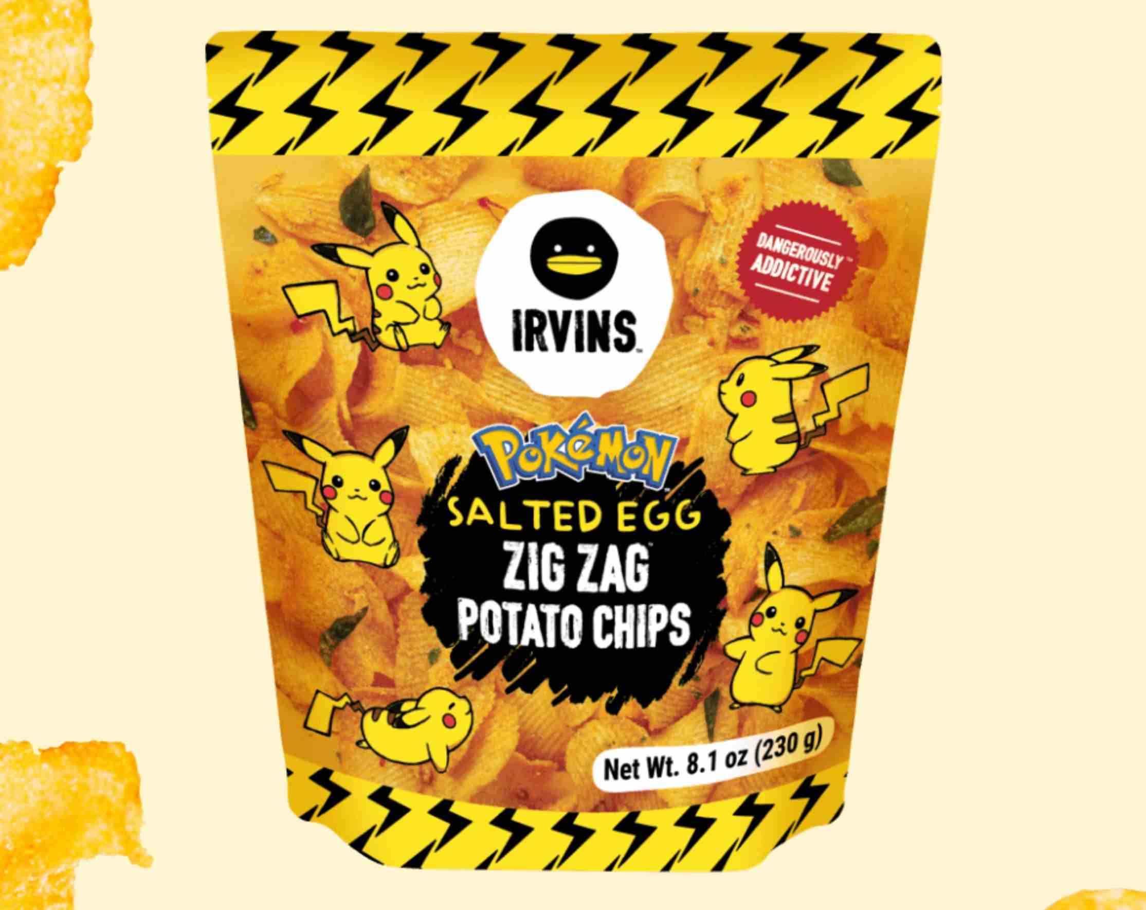 a bag of pikachu chips