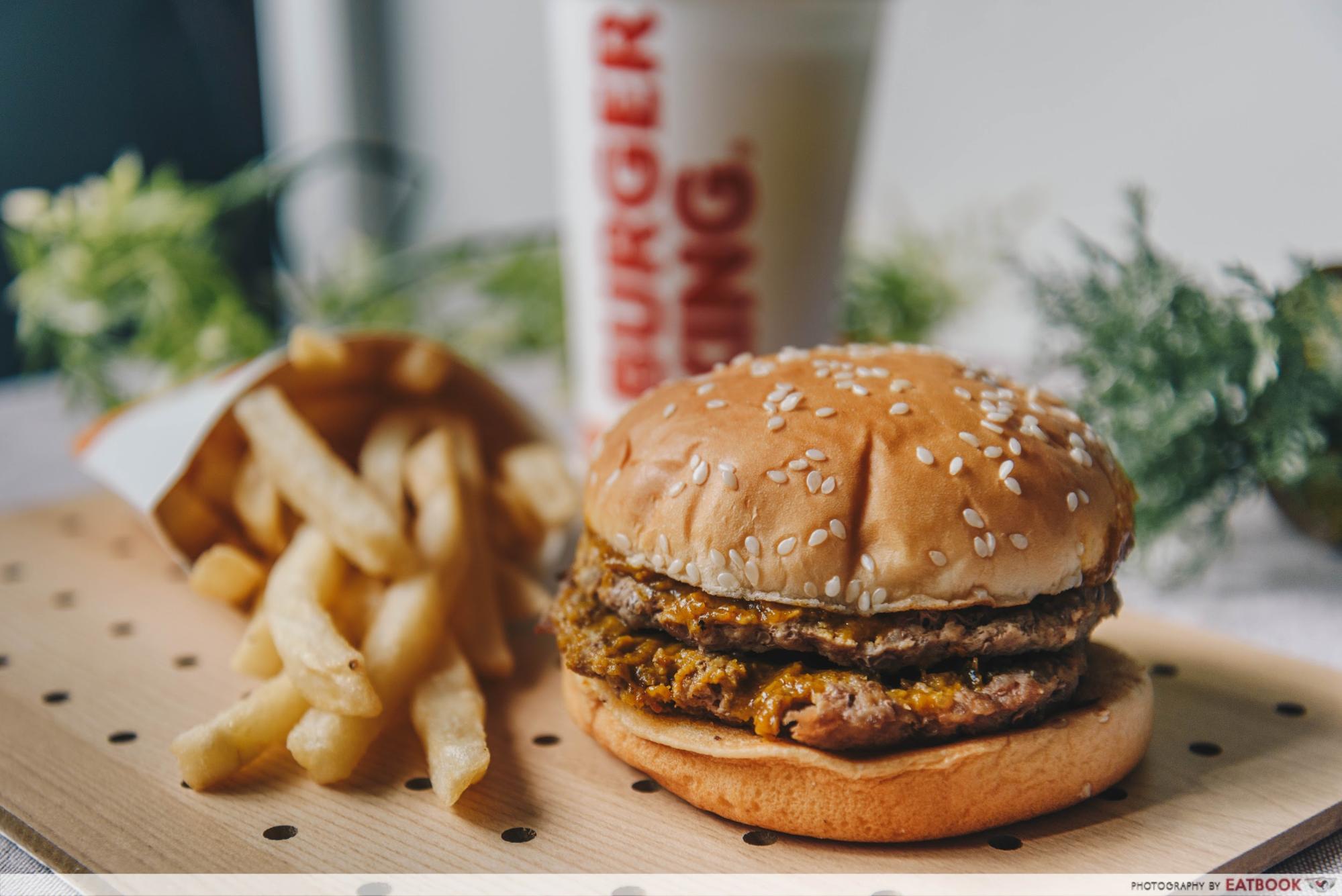 Burger King Rendang Burger meal