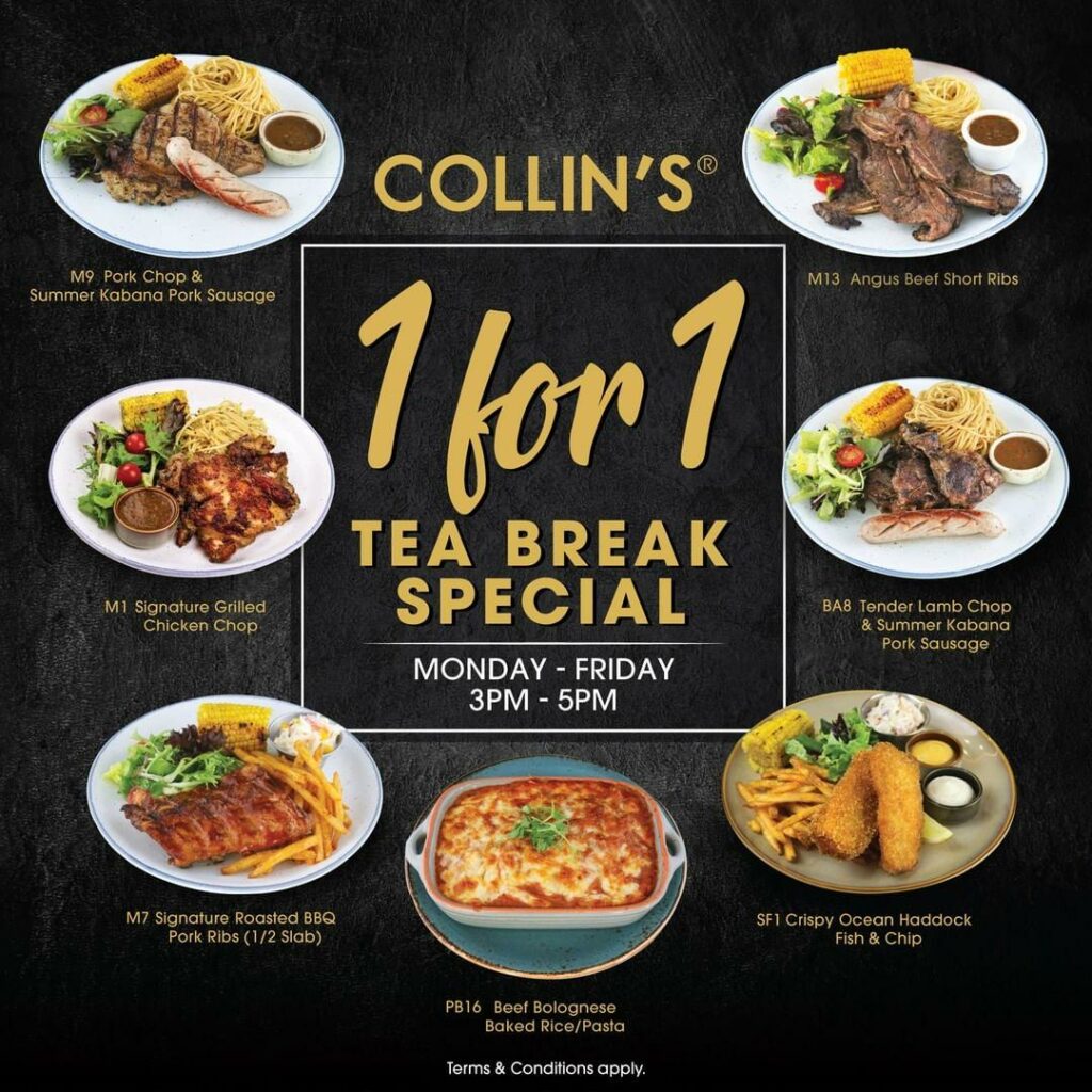 Collin’s Has 1For1 Mains, Including Short Ribs And Pork Chops, On