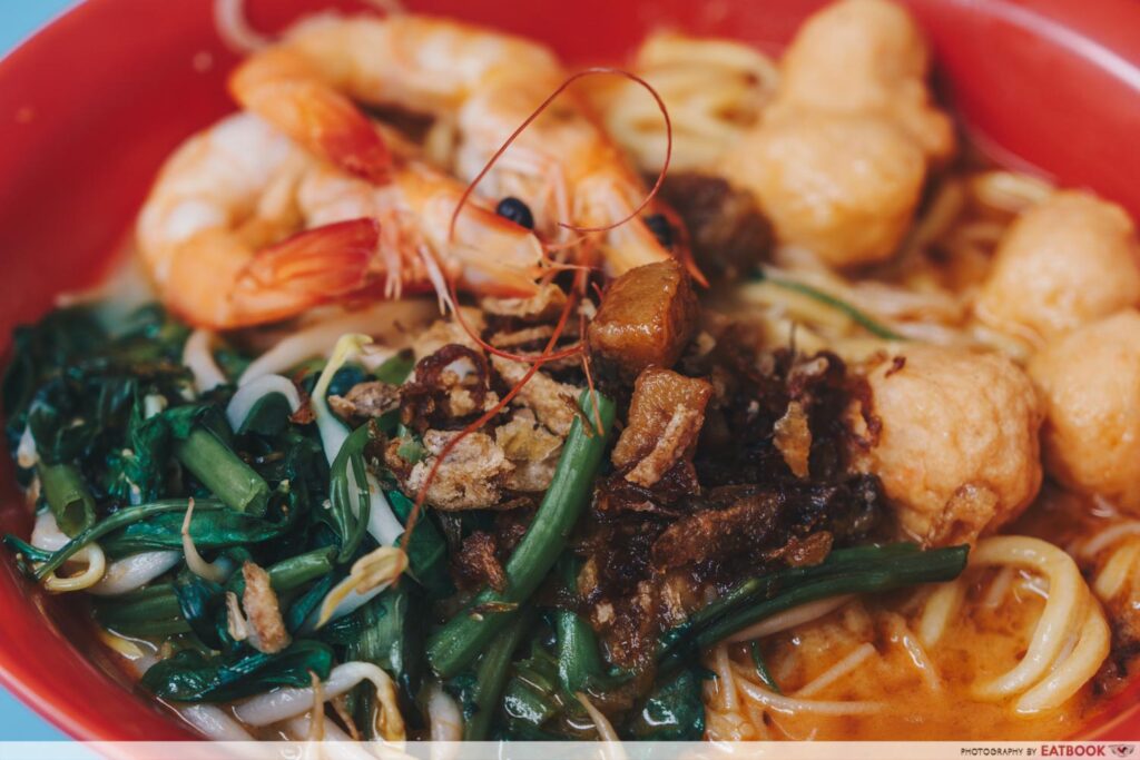 One Prawn Noodle prawn noodle topping