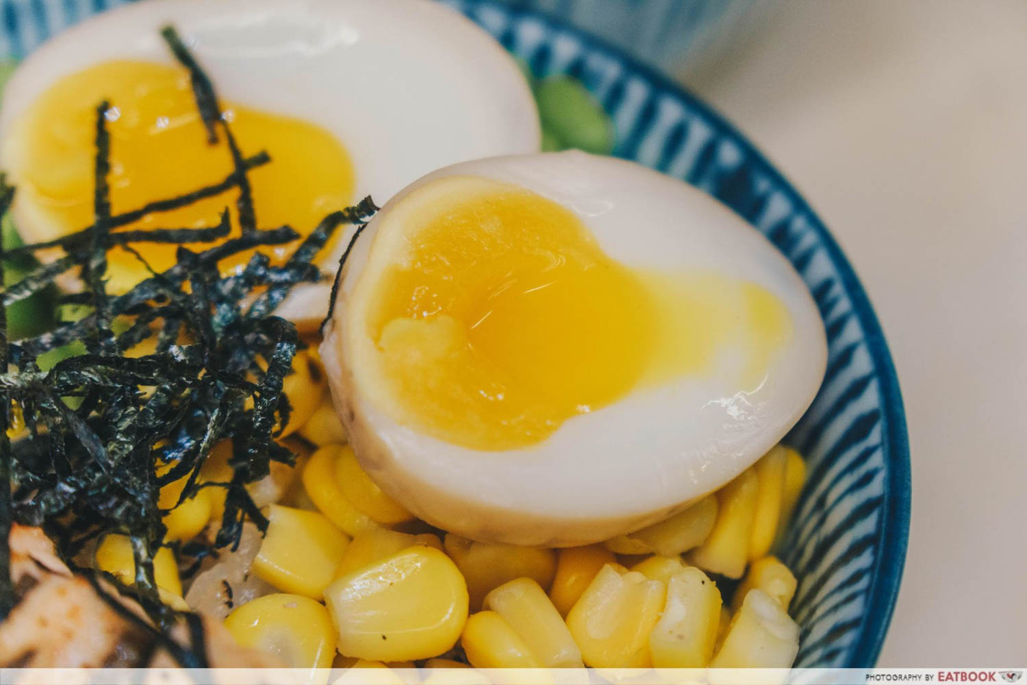 TORCHED meat platter - rice bowl lava egg