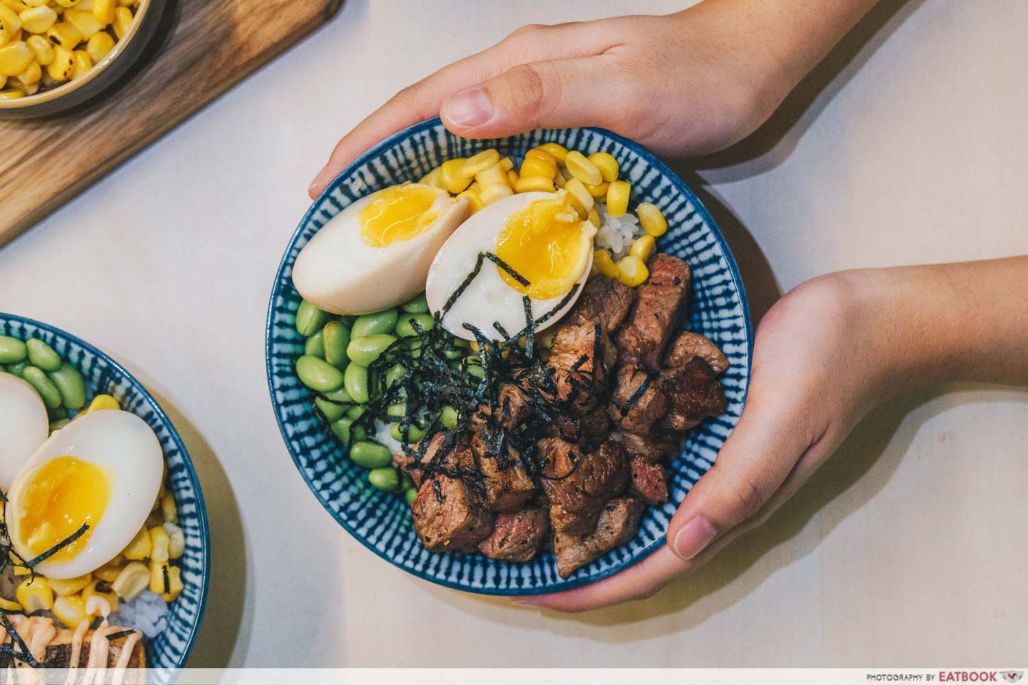 TORCHED meat platter - truffle beef rice bowl