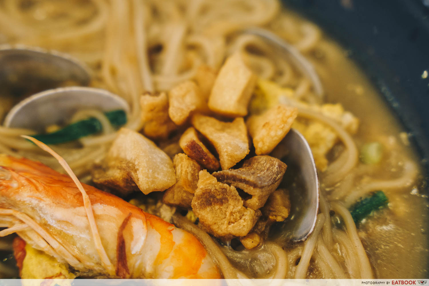 Try Fresh XO Seafood Noodles - Pork lard mee sua