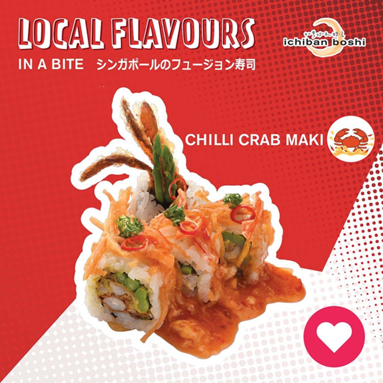 Ichiban sushi national day - chilli crab maki