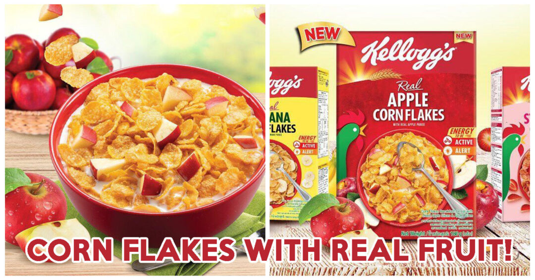 Kellogg's Real Fruit Apple Corn Flakes