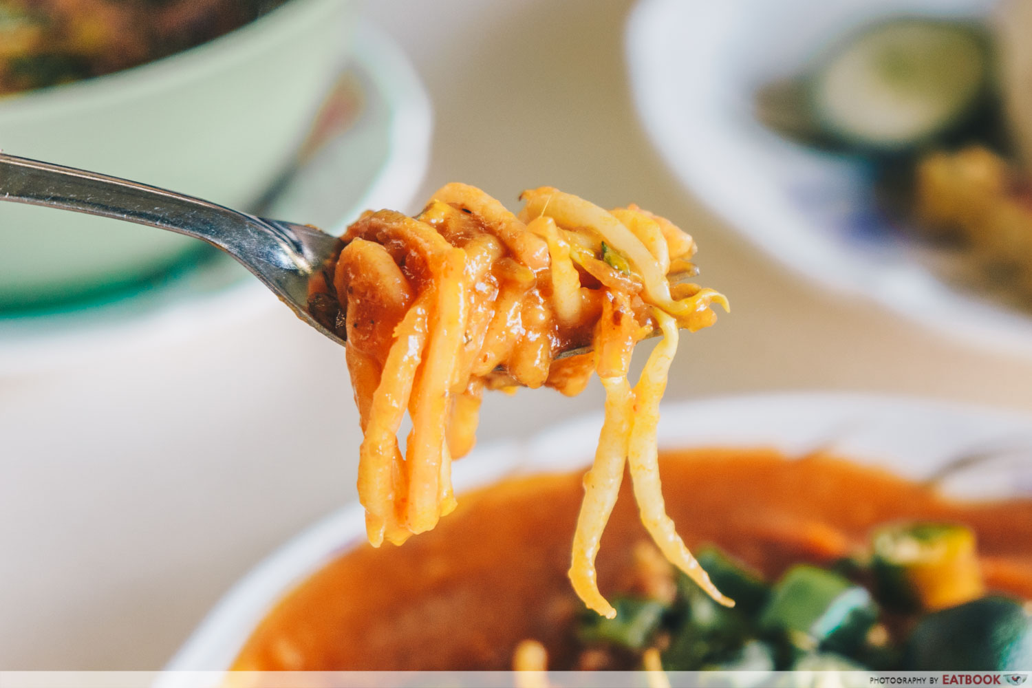 Latiffa Huri - mee rebus on spoon