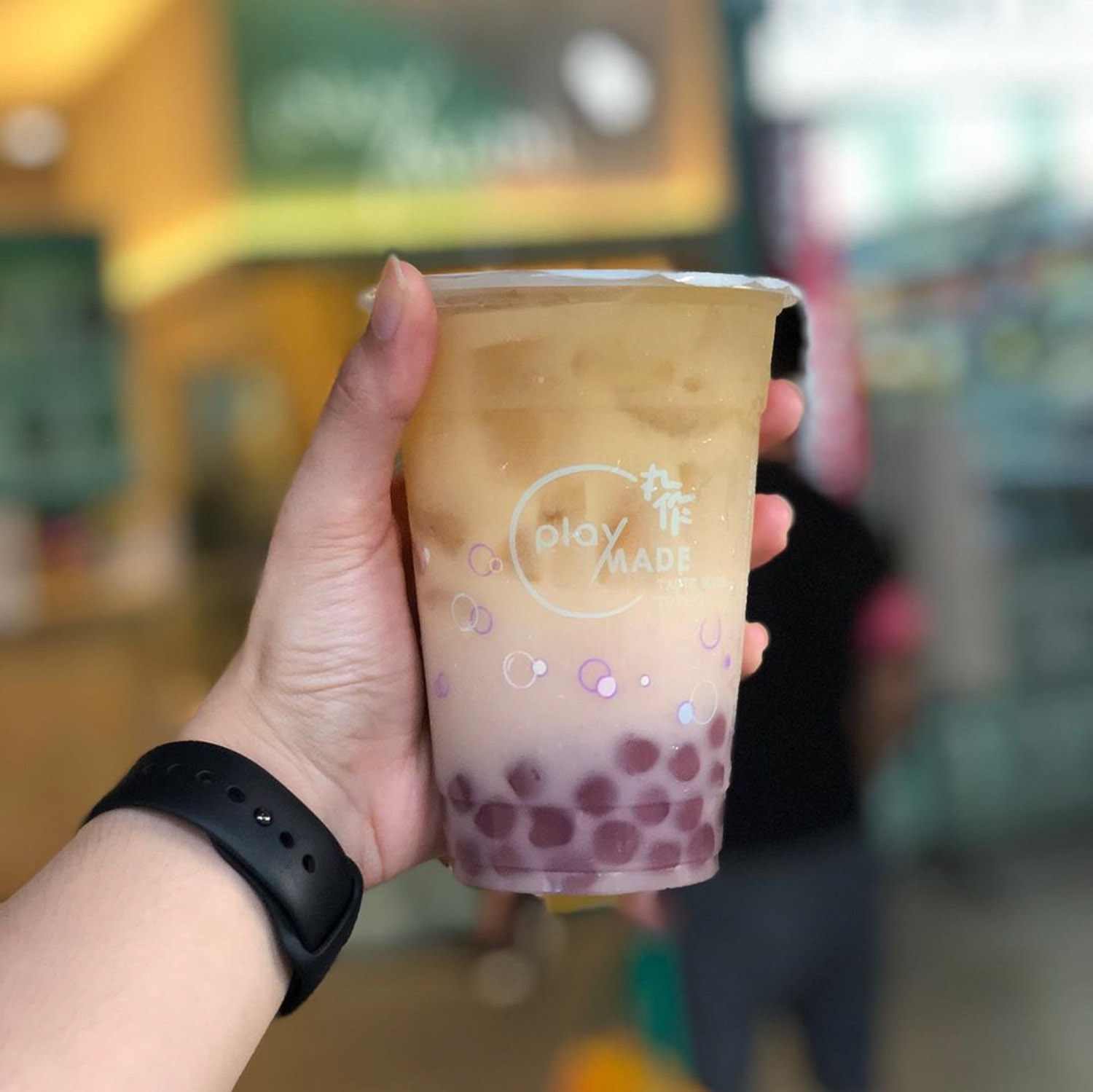 Playmade Yakult - grape boba with original yakult drink