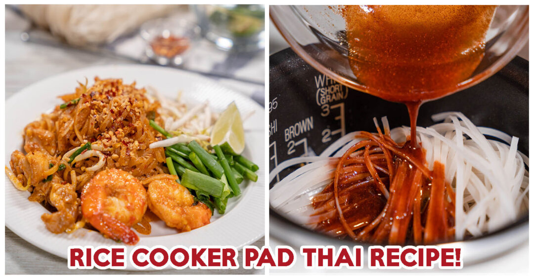 Rice cooker pad thai - feature image