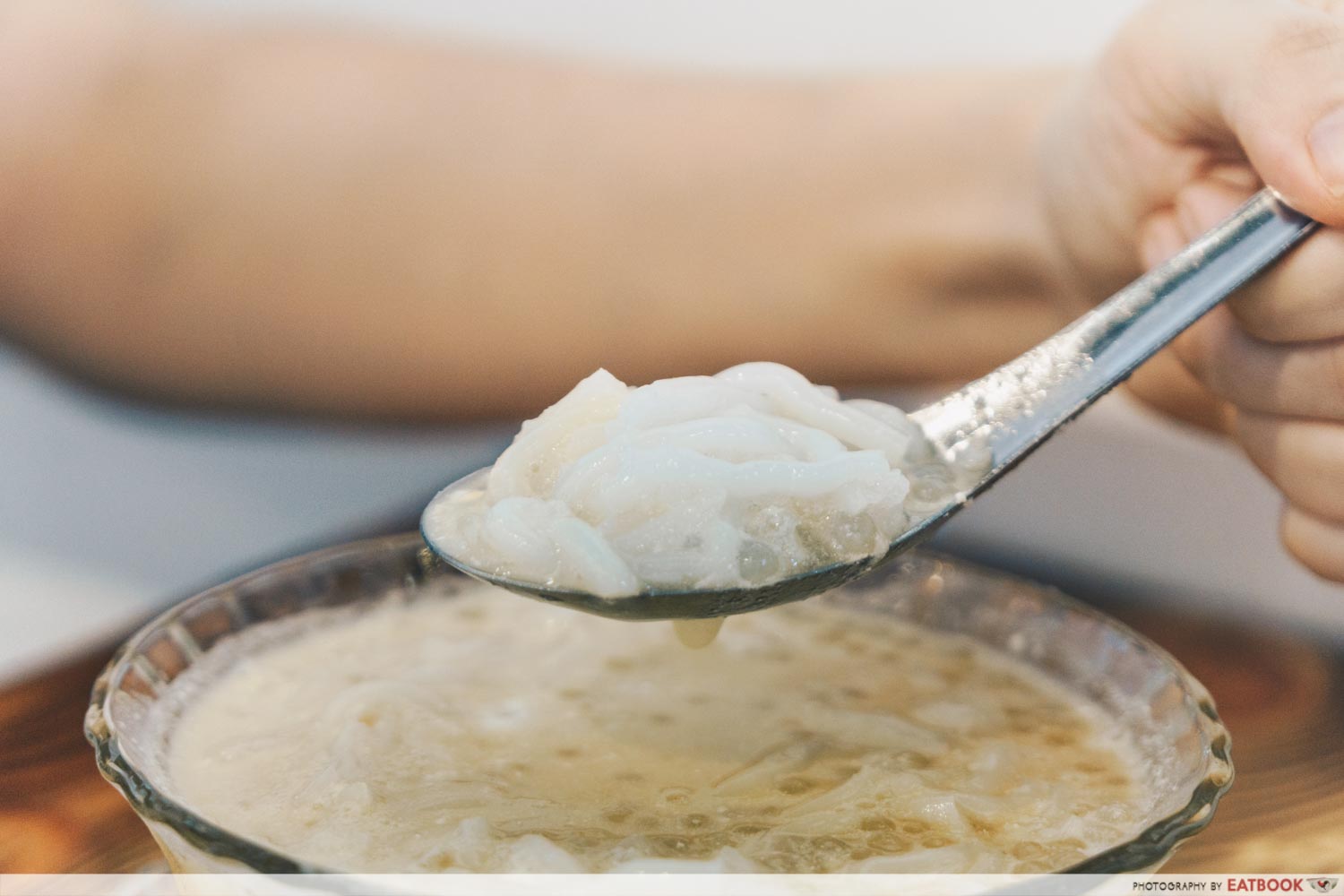 White Chendol coconut jelly