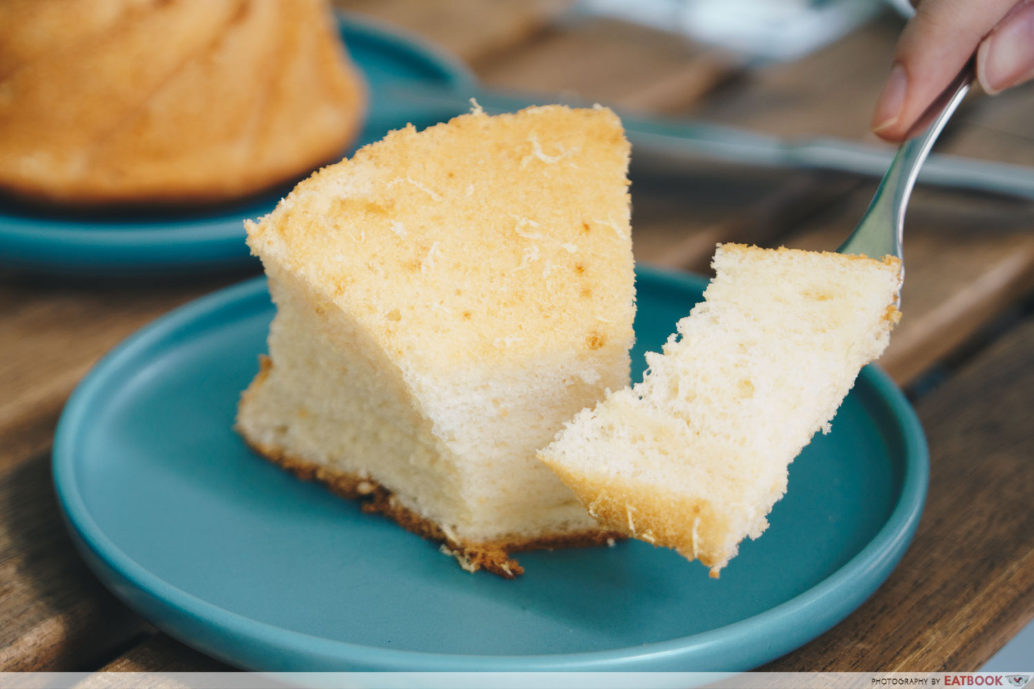 Yuzu Chiffon Cake Slice