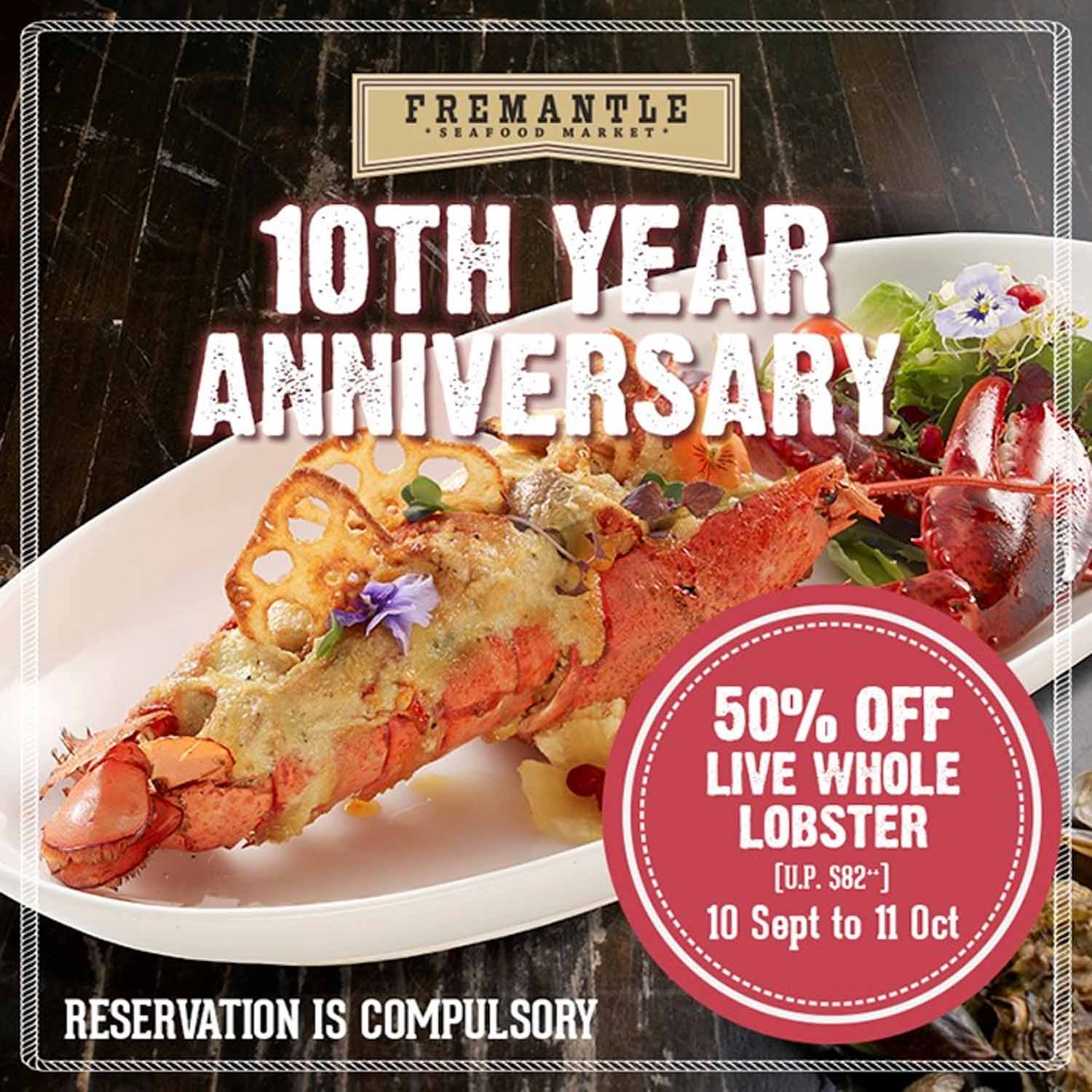 fremantle seafood market - 50% off lobster dishes