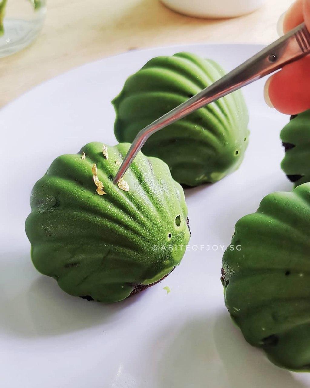 A Bite of Joy matcha madeleines