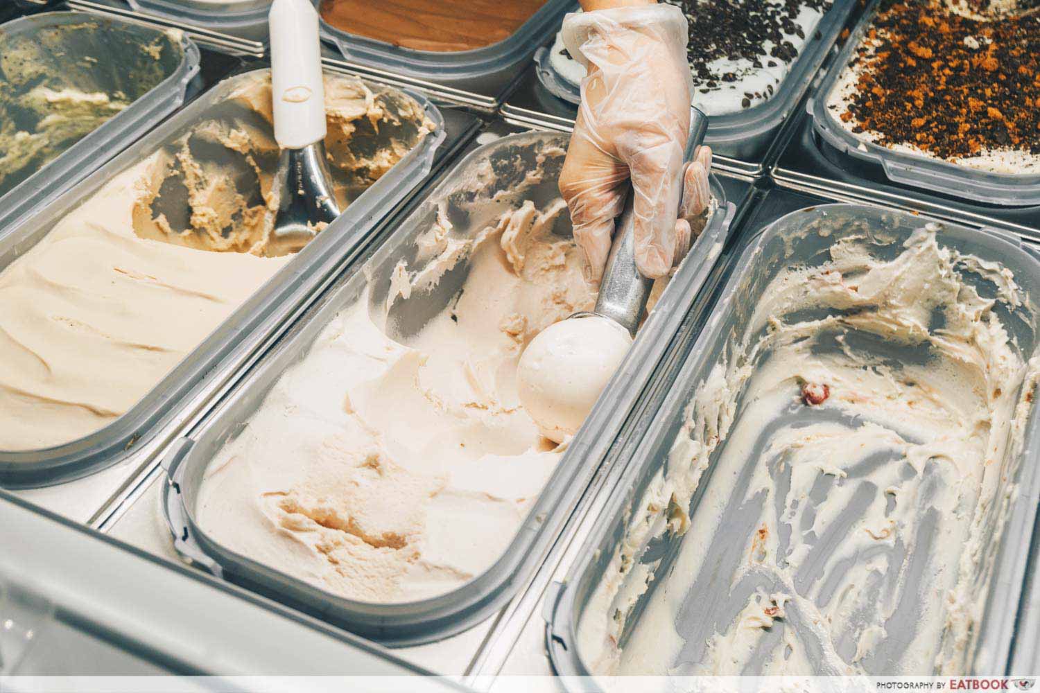 Bloom Artisan - scooping gelato